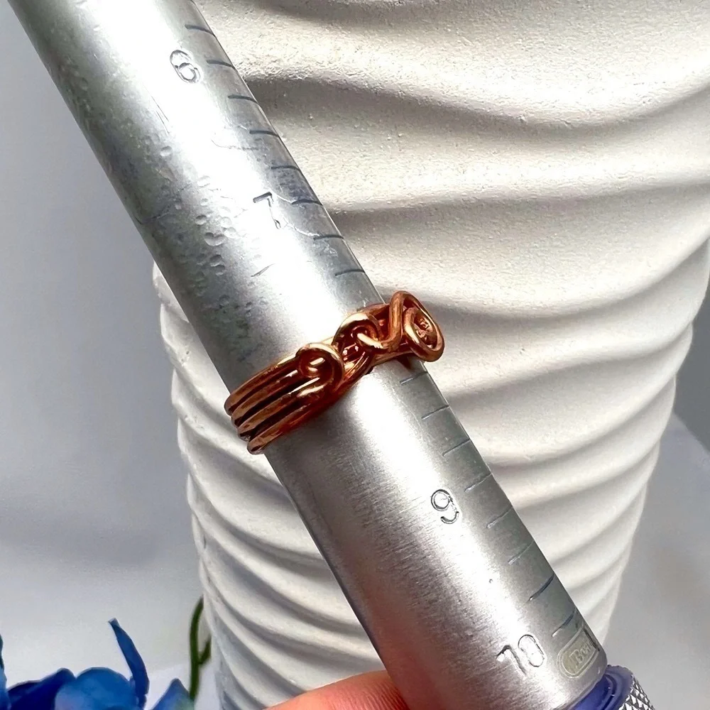ARTISAN Copper Spiral Wire Wrap Ring